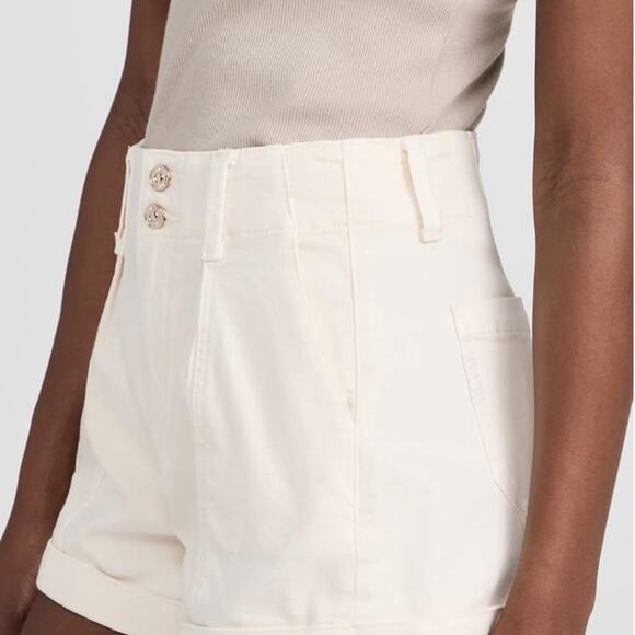 Paige Brooklyn Shorts with Cuffs in Quartz Sand Sz.32 NWT - Picture 3 of 9